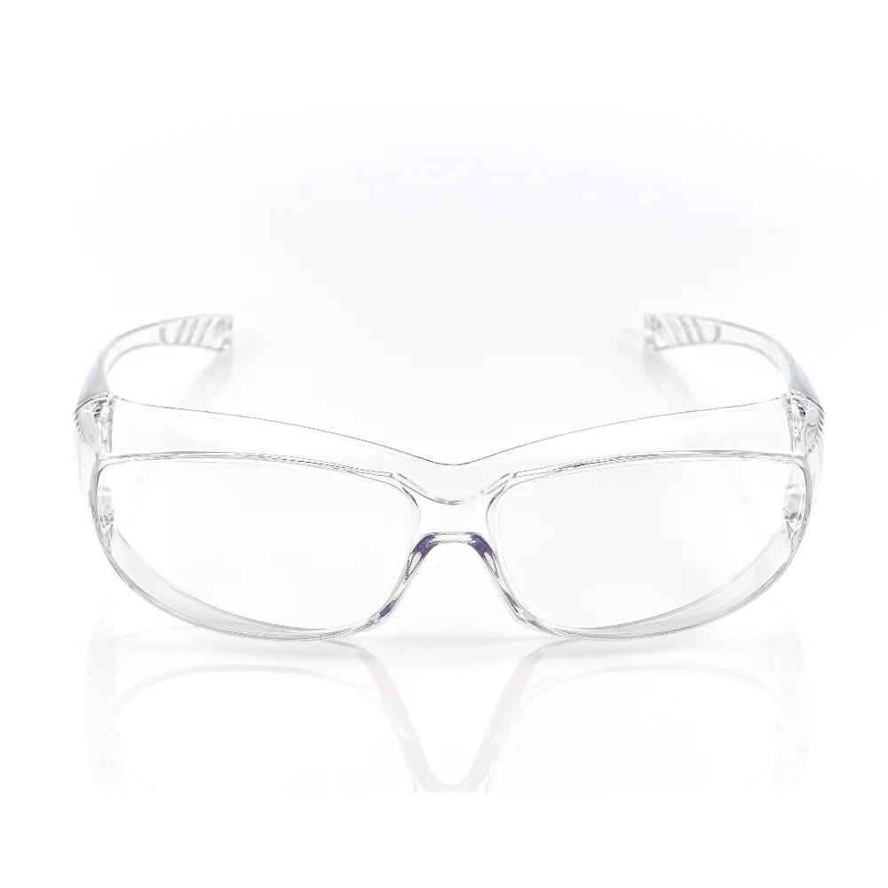 【Z-POLS】防霧升級款Z060可包覆眼鏡於內設計 全透明PC防爆鏡片抗UV400防風防飛沫防疫眼鏡(有無近視皆可用)