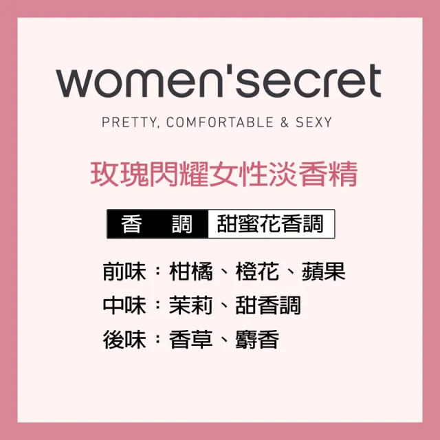 【WOMEN’SECRET】玫瑰閃耀女性淡香精禮盒(專櫃公司貨)