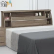 【文創集】達洛比  現代5尺木紋雙人床頭箱(二色可選＋不含床底＋不含床墊)