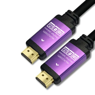 【Max+】HDMI to HDMI 公對公4K鍍金鋁殼2160P影音傳輸線(黑/1.8M)