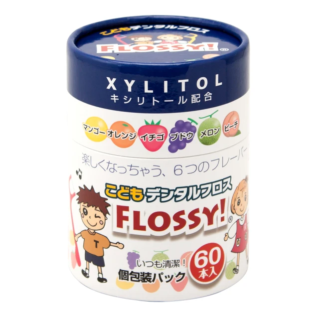 【日本UFC】FLOSSY木醣醇兒童安全牙線棒60入