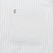 【ROBERTA 諾貝達】台灣製 合身版 不易起皺 速乾條紋短袖襯衫(灰白)