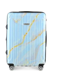 【Flexflow】藍石英大理石 29吋 可擴充拉鍊 智能測重 防爆拉鍊旅行箱(里爾系列)