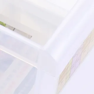【特力屋】FINE隔板整理盒 附輪 深型款 22.1L/45*24.3*22.6cm  LF1001