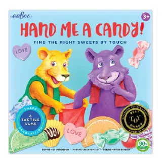 【美國 eeBoo 桌遊】Hand Me a Candy Game(給我一顆糖糖 – 形狀認知遊戲)