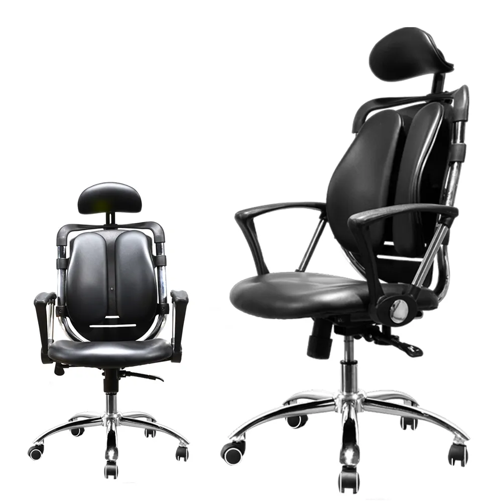 【C-FLY】雙背護腰人體工學電腦辦公椅子(人體工學椅/辦公椅/電腦椅/椅子/書桌椅/皮椅)