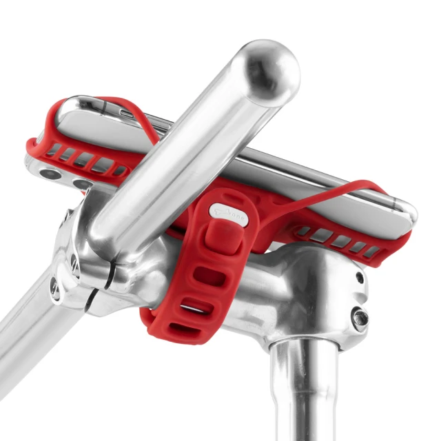 【Bone 蹦克】Bike Tie Pro 3 單車手機綁 第三代 紅色(單車周邊 手機周邊 自行車手機支架 手機架配件)