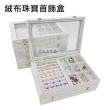 【Mega】冰花絨布 高檔首飾盒 珠寶盒(戒指 項鍊 耳環 飾品收納 母親節)