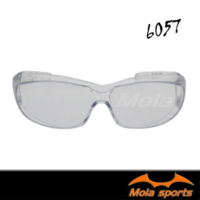 【MOLA】摩拉護目鏡運動安全眼鏡近視眼鏡可戴防飛沫防風防沙防塵男女 SA-6057(透明鏡片 防疫)