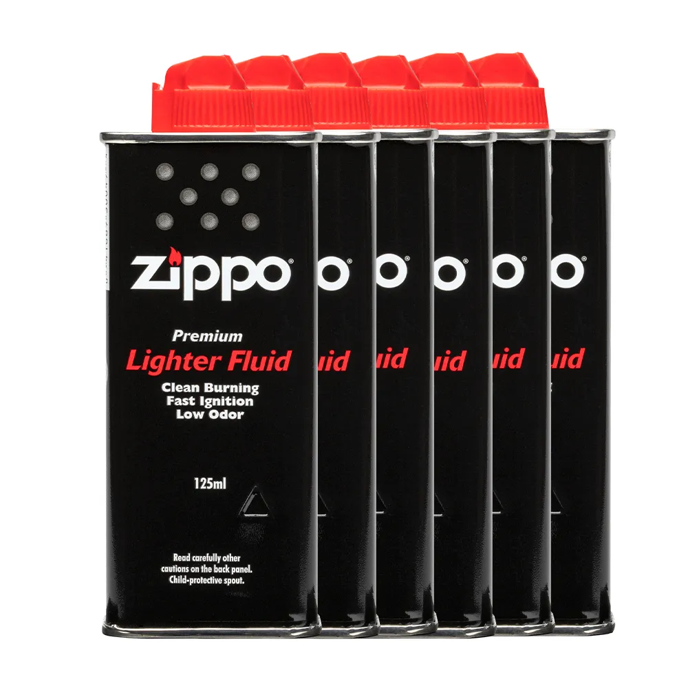 【Zippo官方直營】原廠打火機專用油 125ml 六入組(Zippo 原廠打火機專用油)