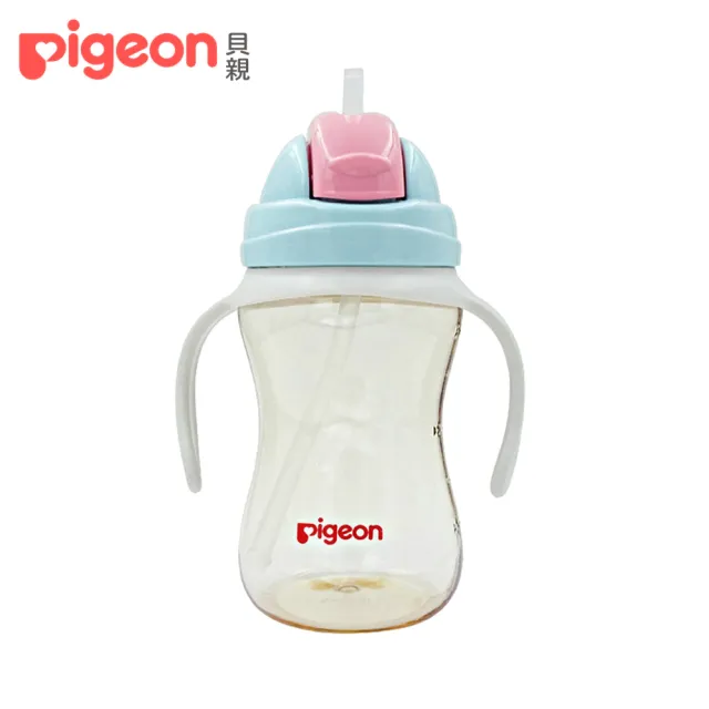 【Pigeon 貝親】雙握把PPSU大容量吸管杯400ml(3色)