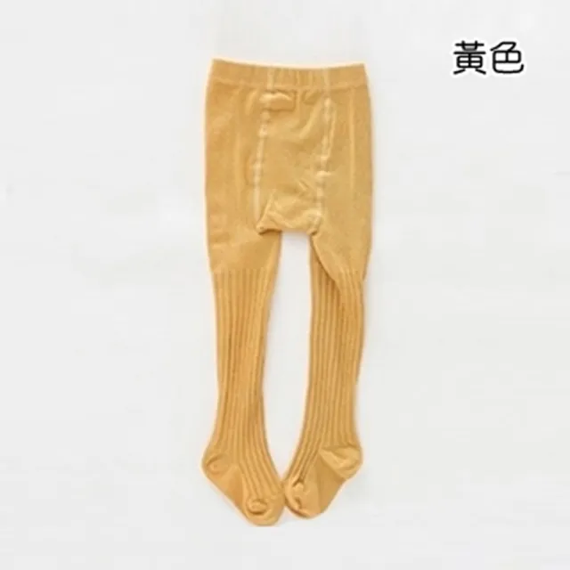 【橘魔法】純色直條 兒童褲襪 連褲襪 大童 褲襪(兒童襪 橘魔法 現貨 過年 洋裝搭配)
