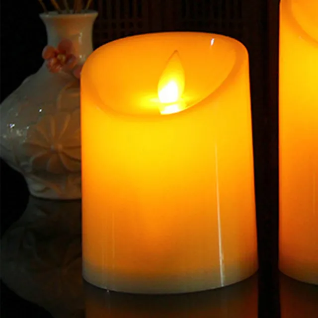 【Fili】LED復古風情象牙色燈殼造型蠟燭燈/電池式-2入1組(仿燭光搖曳特效)