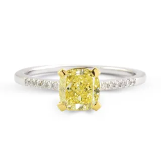 【CC Diamond】典藏GIA1.11克拉黃彩鑽石戒指(國際名牌款)