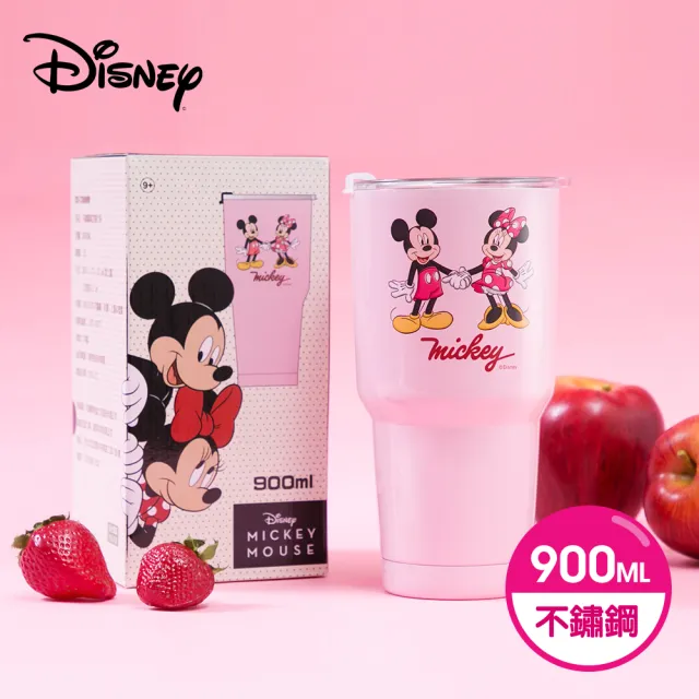 【迪士尼Disney】雙層不鏽鋼真空冰霸保冰杯900ml(2入組)(正版授權)