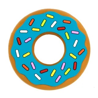【sillichews 官方直營】藍色甜甜圈咬牙器