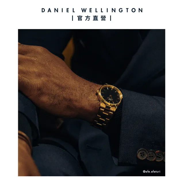 【Daniel Wellington】DW 手錶  Iconic Link 36mm/40mm精鋼錶 特調玫瑰金(DW00100210)