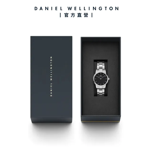 【Daniel Wellington】DW 手錶 Iconic Link 28mm/32mm精鋼錶 耀目亮銀(DW00100208)
