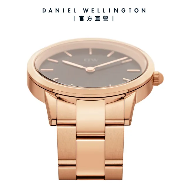 【Daniel Wellington】DW 手錶 Iconic Link 28mm/32mm精鋼錶 特調玫瑰金(DW00100214)