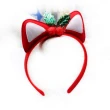 【交換禮物】摩達客-聖誕派對-聖誕紅貓耳髮箍