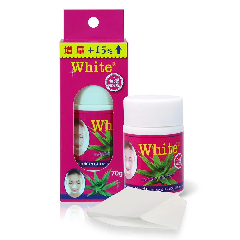 【White】蘆薈膠毛孔粉刺凝膠面膜70g(面膜/去角質)