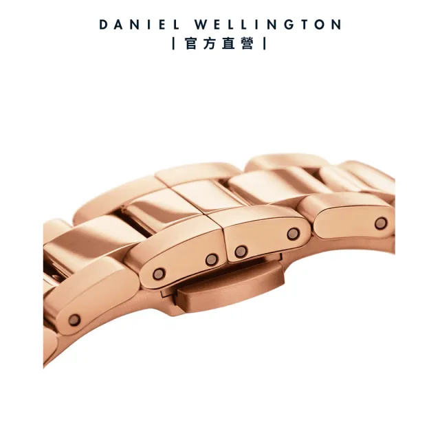 【Daniel Wellington】DW 手錶 Iconic Link 28mm/32mm精鋼錶 特調玫瑰金(DW00100213)