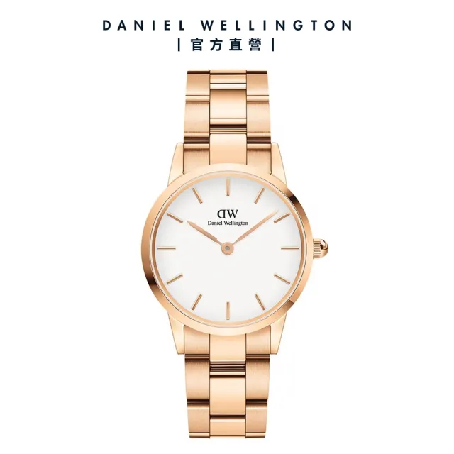 【Daniel Wellington】DW 手錶  Iconic Link 28mm/32mm精鋼錶 特調玫瑰金(DW00100213)
