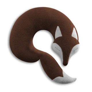 【Leschi 萊思綺】旅行枕頭/辦公室/教室午休枕頭(狐狸造型 -棕色)