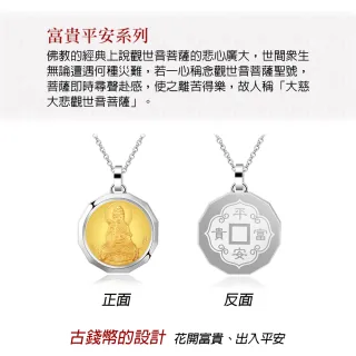 【KATROY】十二生肖．黃金項鍊．新年禮物(觀世音菩薩)