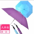 【2mm】貝斯運動風 大傘面兩折自動傘 買一送一(雨傘)