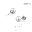 【KATROY】天然珍珠．母親節禮物．純銀耳環(7.0 - 8.0mm)