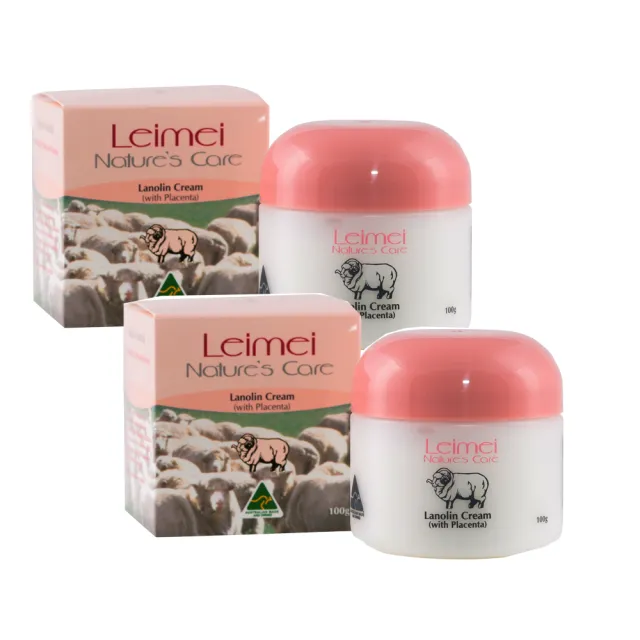 【Leimei】Leimei綿羊霜含胎盤素(100g/罐 ２入組) 即期品-2027年5月到期