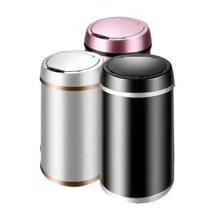 【LIFECODE】炫彩智能感應不鏽鋼垃圾桶-5色可選(6L-電池款)
