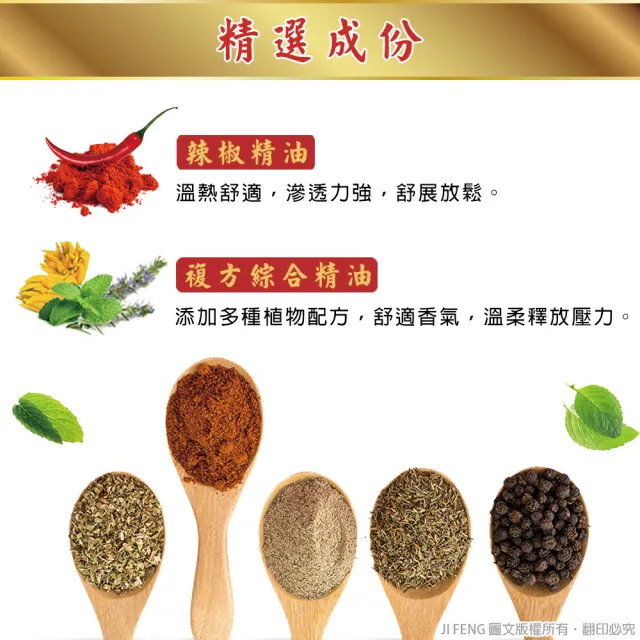 【金牌】西德紅辣椒膏精油貼布(3入組)