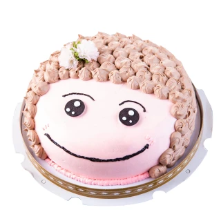 【樂活e棧】生日快樂蛋糕-幸福微笑媽咪蛋糕(8吋/顆-預購)
