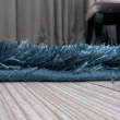 【山德力】歐密地毯 - 藍 160x230cm(地毯 長毛 毯子 毛毯 溫暖 生活美學)