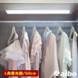 【aibo】超薄大光源 USB充電磁吸式 加長LED感應燈(60公分-白光/自然光)