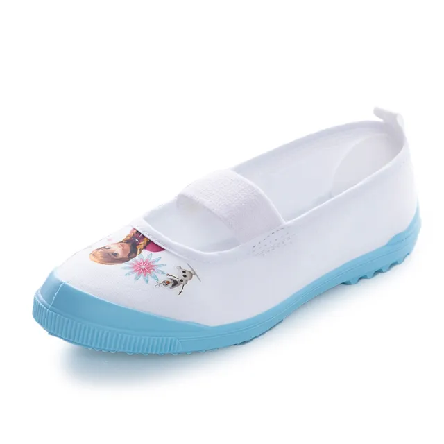 【MOONSTAR 月星】童鞋迪士尼系列-冰雪奇緣室內鞋(淺藍)