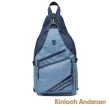 【Kinloch Anderson】Even 造型口袋拉鍊肩背包(深藍色)