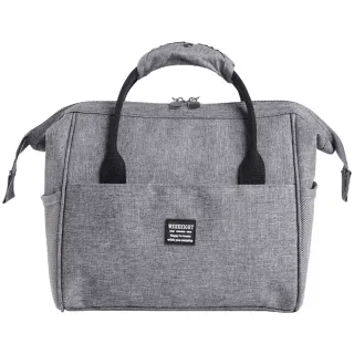 【E.City】防潑水牛津布立體鋼架保溫便當包