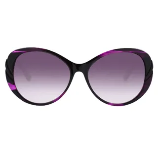 【ANNA SUI 安娜蘇】浪漫薔薇花瓣鏡框造型眼鏡(紫色 AS925708)