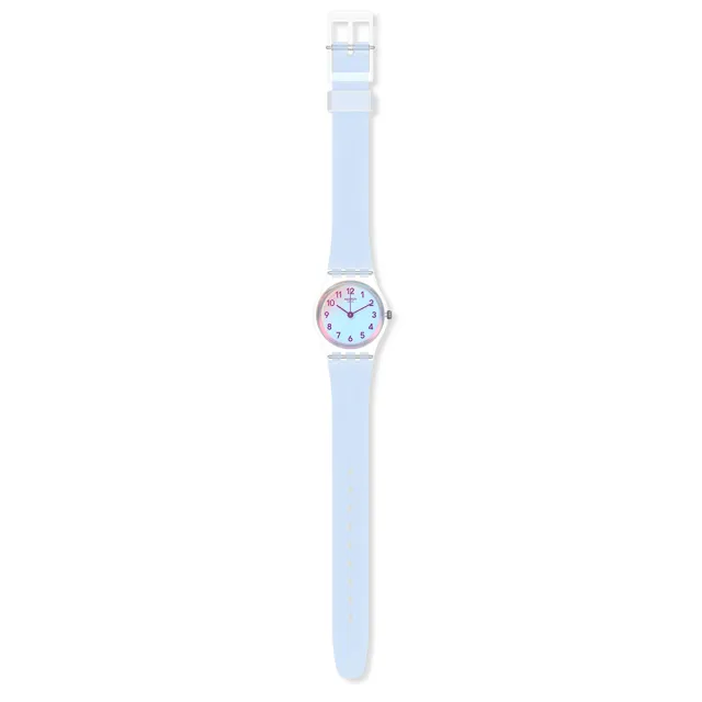 【SWATCH】Essentials系列手錶 CASUAL BLUE 自在天藍 瑞士錶 錶(25mm)