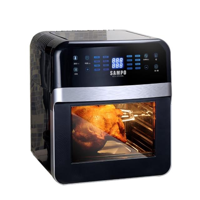 【SAMPO 聲寶】福利品-聲寶12L智能氣炸烤箱(KZ-L19123BL)