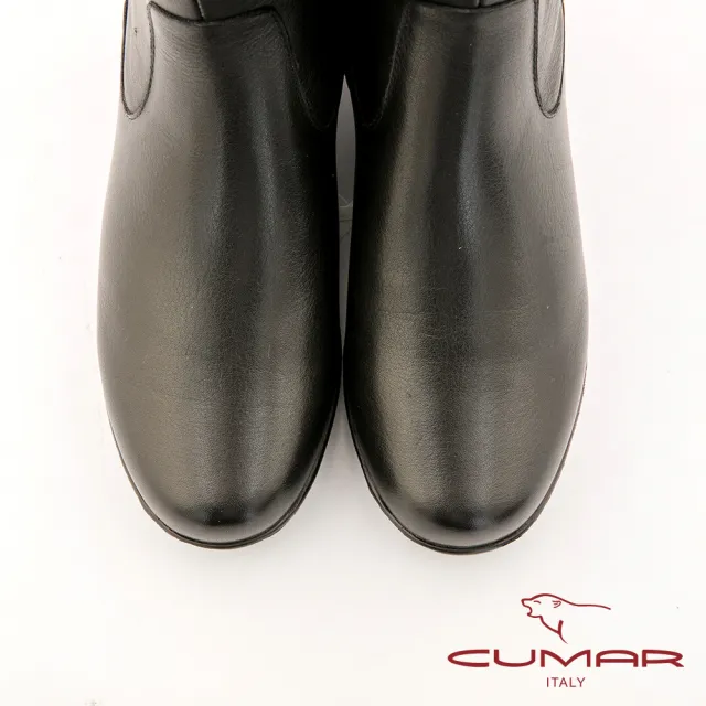 【CUMAR】中性之美簡約休閒風格長靴(黑色)