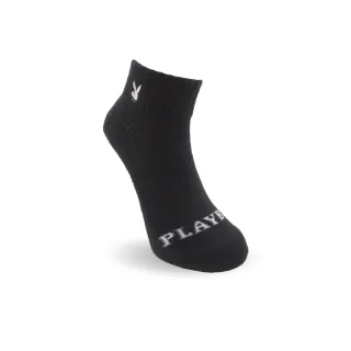 【PLAYBOY】1/4素色百搭運動襪-黑(運動襪/女襪/慢跑襪)