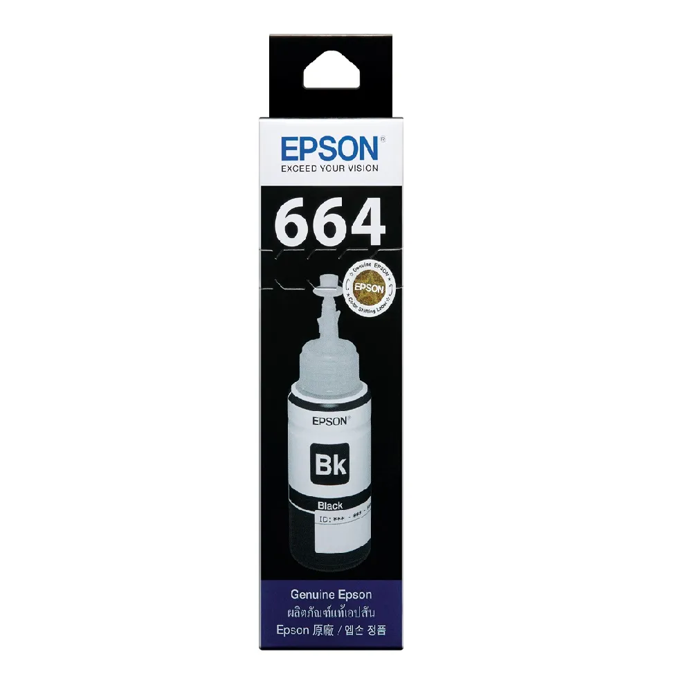 【EPSON】黑色2入組★T664墨水匣組合包