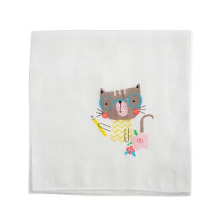 【JoyNa】5條入手帕 Muslin tree高密度紗布巾(純棉印花口水巾.小澡巾.手帕)