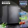 【ZANWA 晶華】30L 電子雙核芯變頻右開式單門冰箱/冷藏箱/小冰箱(ZW-30SB極致黑)