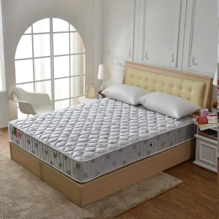【睡芝寶】竹炭除臭抗菌+3M防潑水蜂巢式獨立筒床墊(雙人加大6尺-護腰床正反可睡)