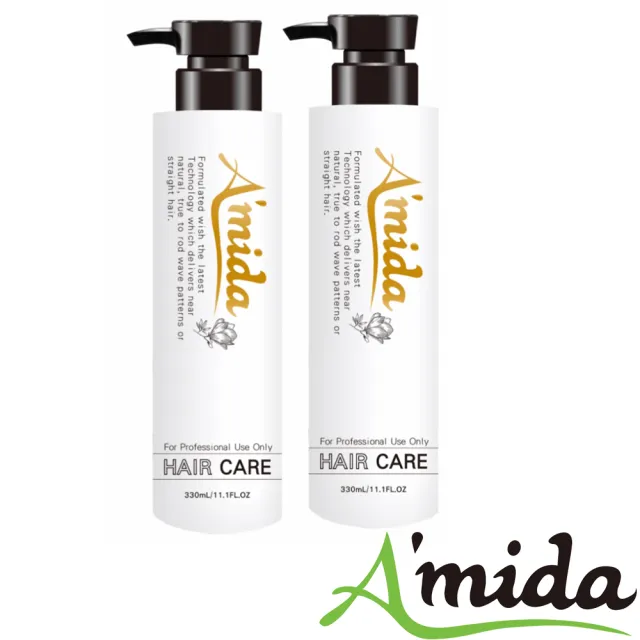 【Amida 蜜拉】胺基酸免沖洗護髮柔順王330ml*兩入組(618限定/控油/涼感/蓬鬆)